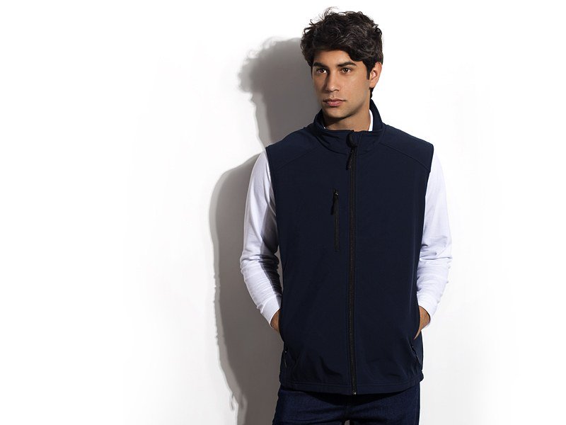 FEEDBACK MEN softshell prsluk plavi