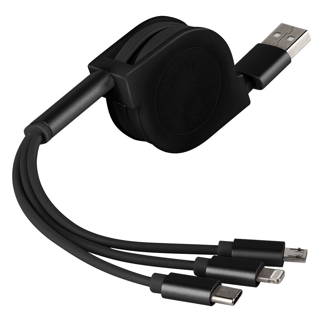 FLASH usb kabl za punjenje 3 u 1 crni