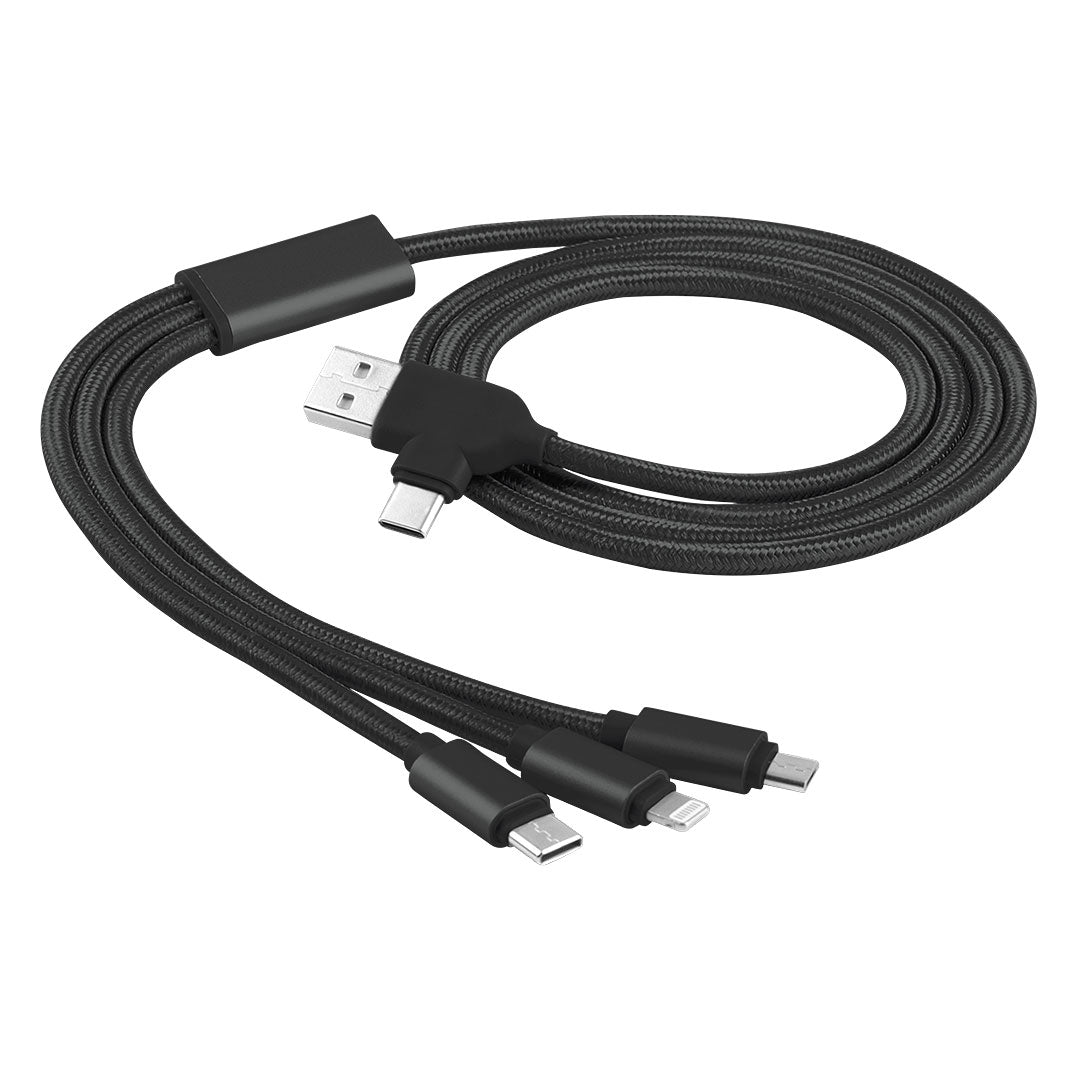 FLET 6IN1 usb kabl za punjenje 6 u 1 crni