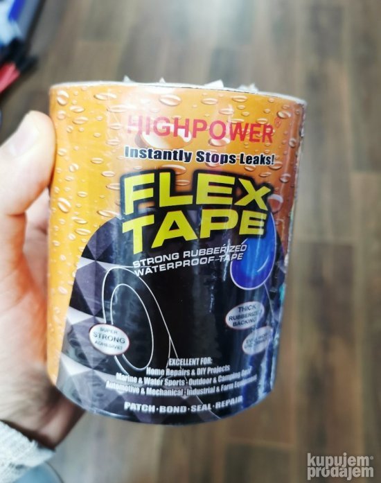 FLEX TAPE 10x150cm vodootporna gumena traka za uni upotrebu