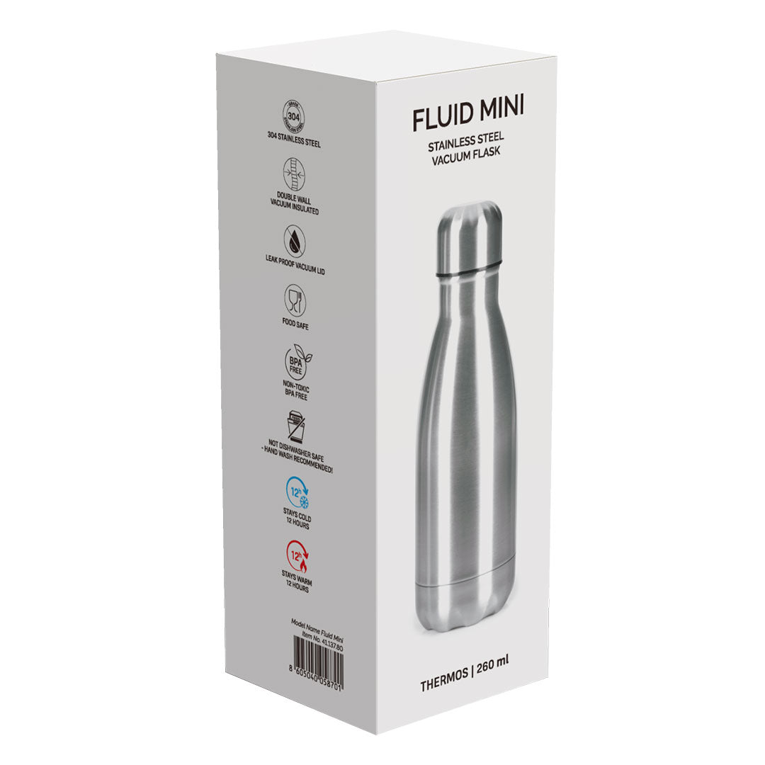 FLUID MINI termos 260 ml srebrni