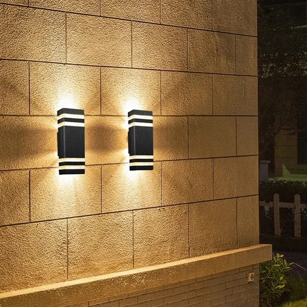 Fasadna Zidna Lampa Crna - Slika 4