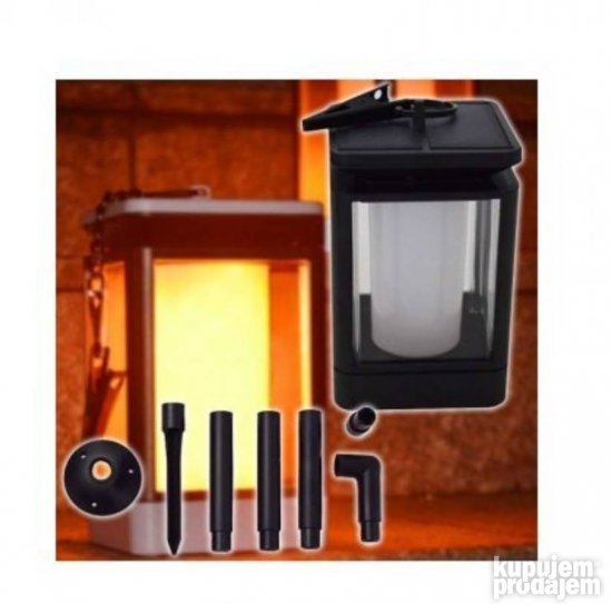 Fenjer Solarni fenjer Solarna lampa Solar flame - Slika 4