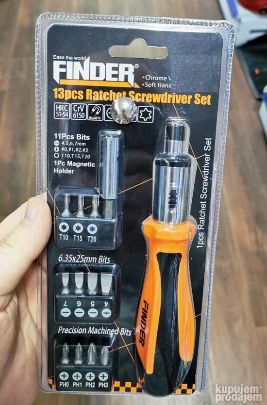 Finder set odvijaca sa nosacem