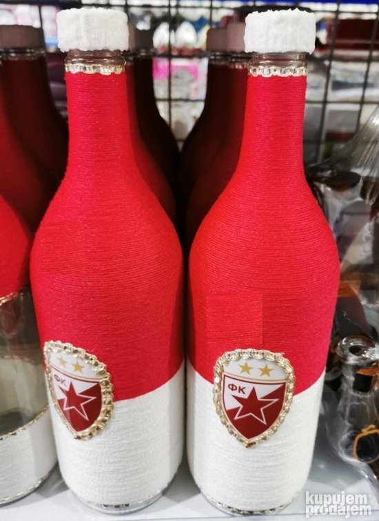 Flasa za vino 1 L Crvena Zvezda model 1