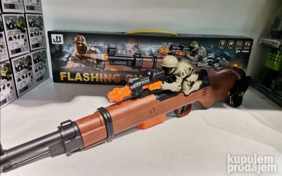 Flashing gun puska za decu sa svetlecim i zvucnim efektom