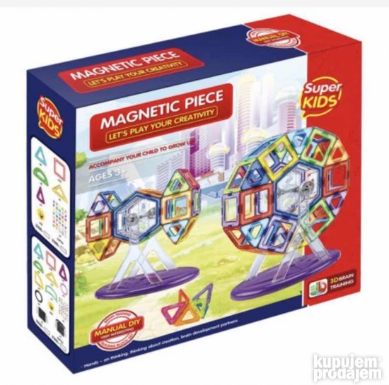 Florescentni magnetni blokovi 66kom Super kids igracke