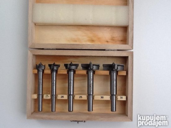 Frezeri set 5kom. Burgije za klap sarke 1520253035mm