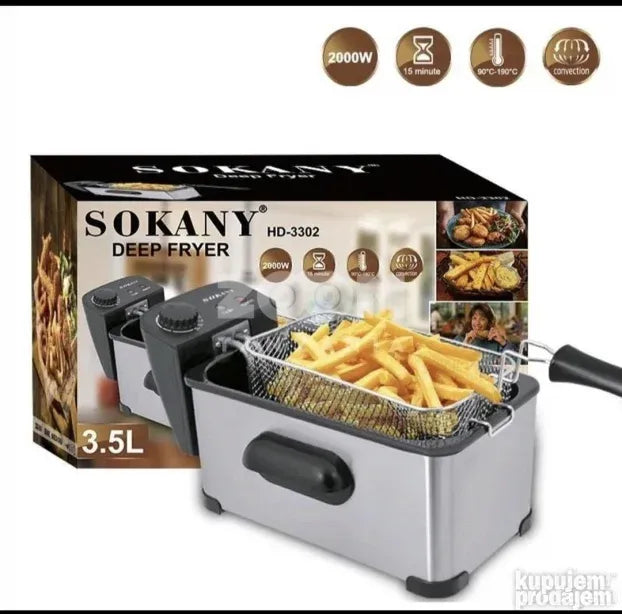 Friteza 35L Sokany - Slika 3
