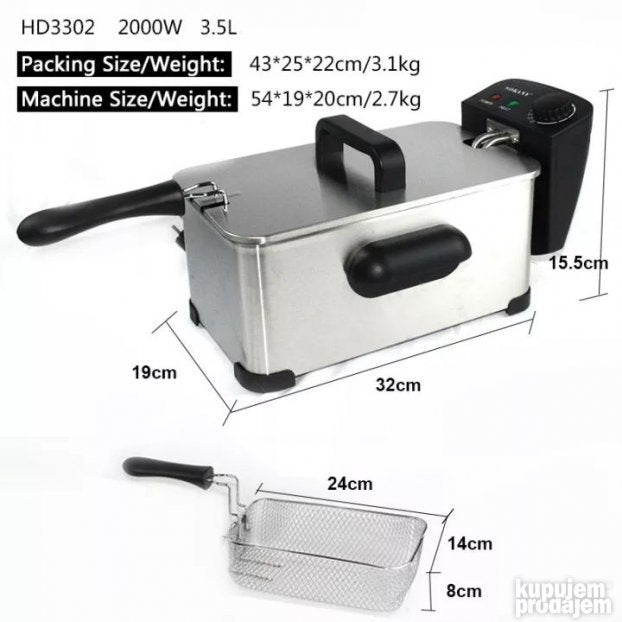 Friteza Elektricna 3.5 L - Slika 5