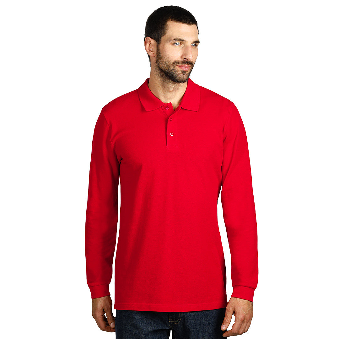 GATOR pamucna polo majica dugih rukava crvena