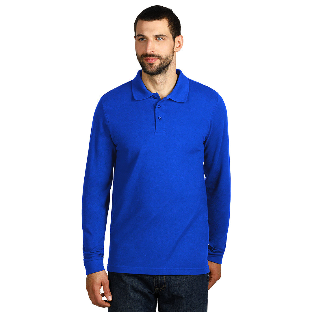 GATOR pamucna polo majica dugih rukava rojal plava