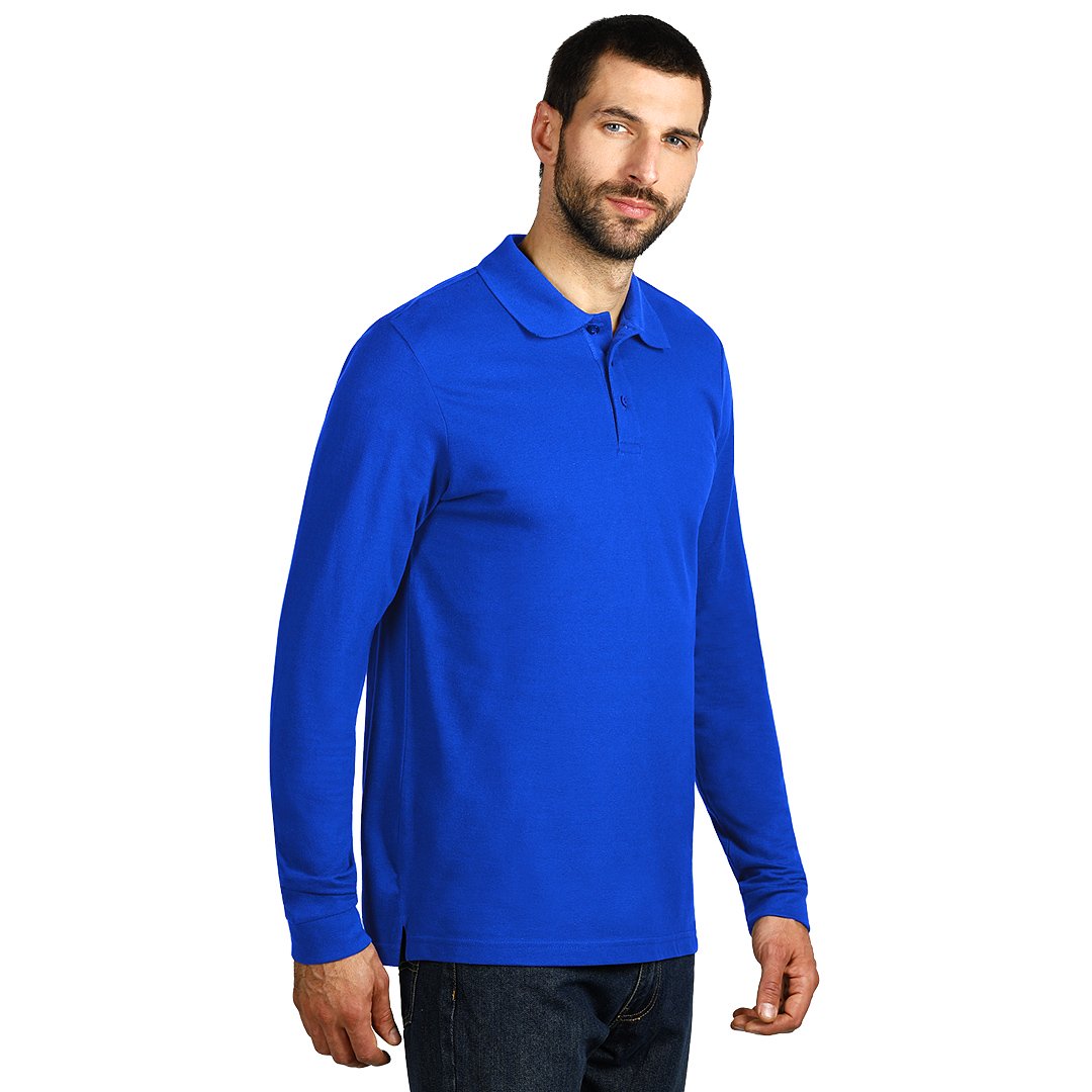 GATOR pamucna polo majica dugih rukava rojal plava