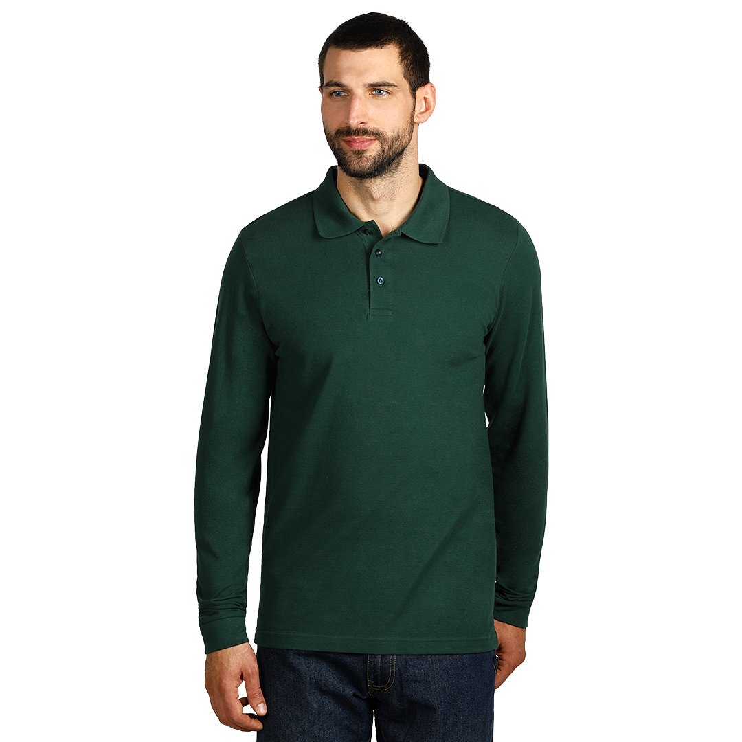 GATOR pamucna polo majica dugih rukava zelena