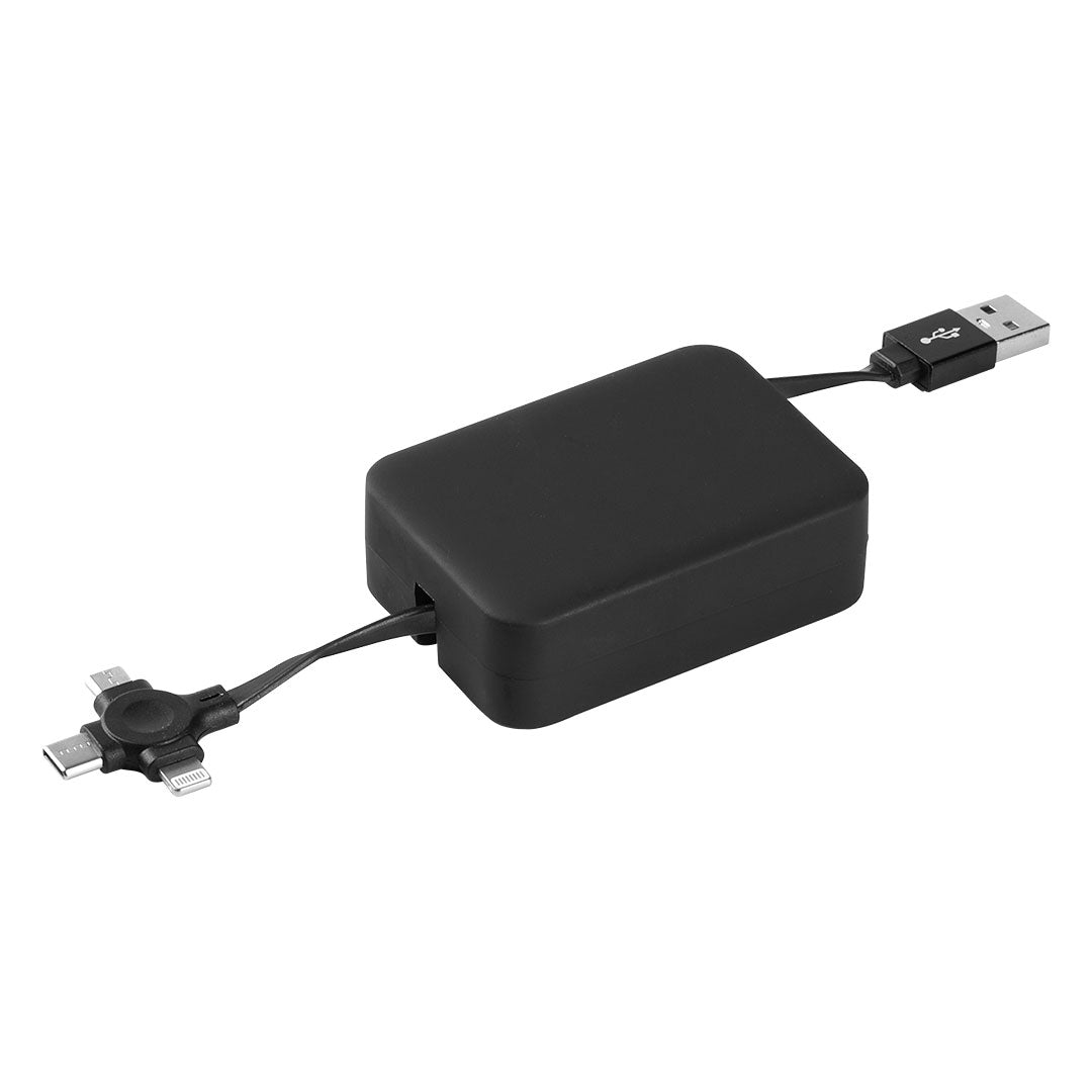 GLOBAL usb kabl 3 u 1 sa drzacem za mobilne uredaje crni