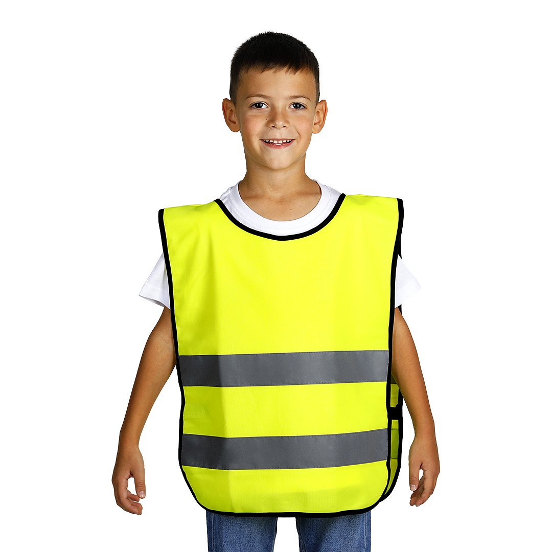 GLOW KID decji sigurnosni prsluk neon zuti