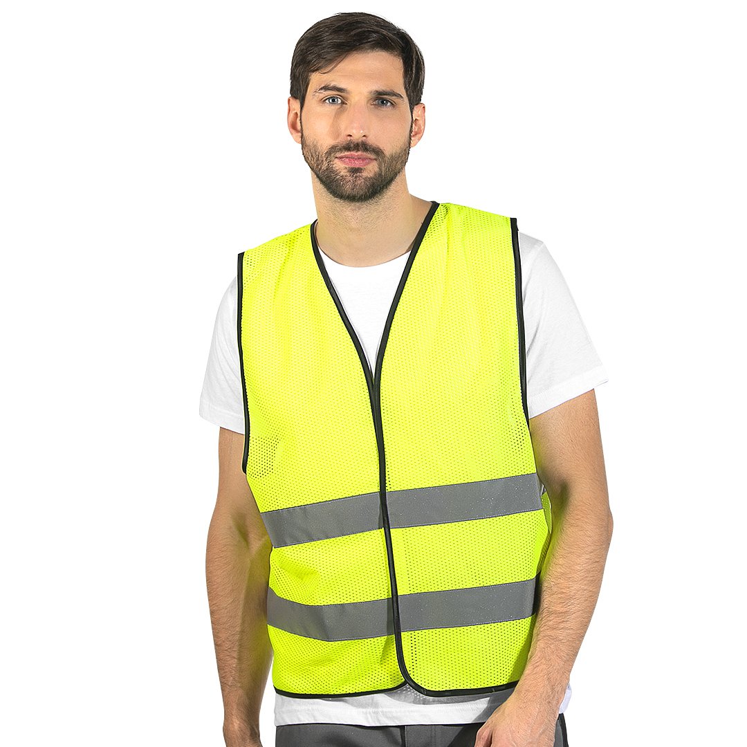 GLOW MESH sigurnosni prsluk neon zuti
