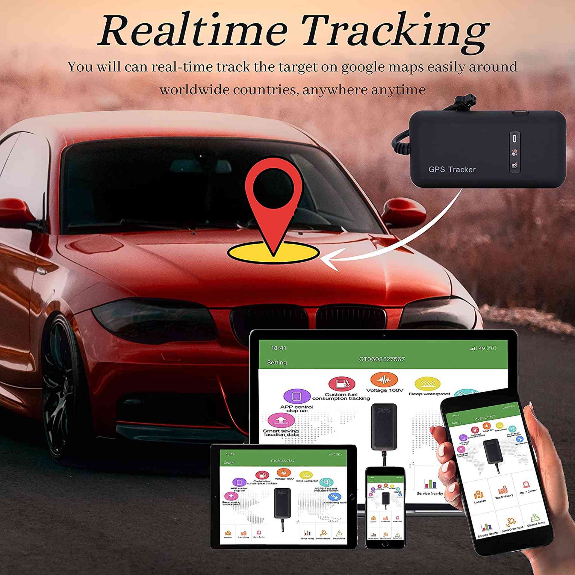 GT02A GPS Lokator traker za motor auto kamion - Slika 5