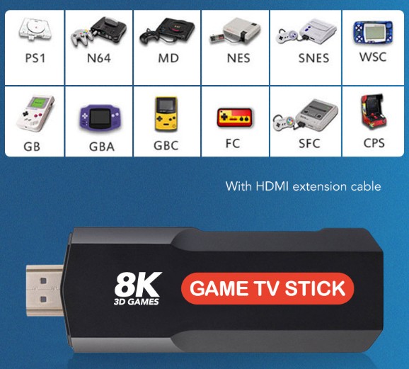 Game TV Stick 5G 8K sa 10.000 Retro igrica - Slika 3