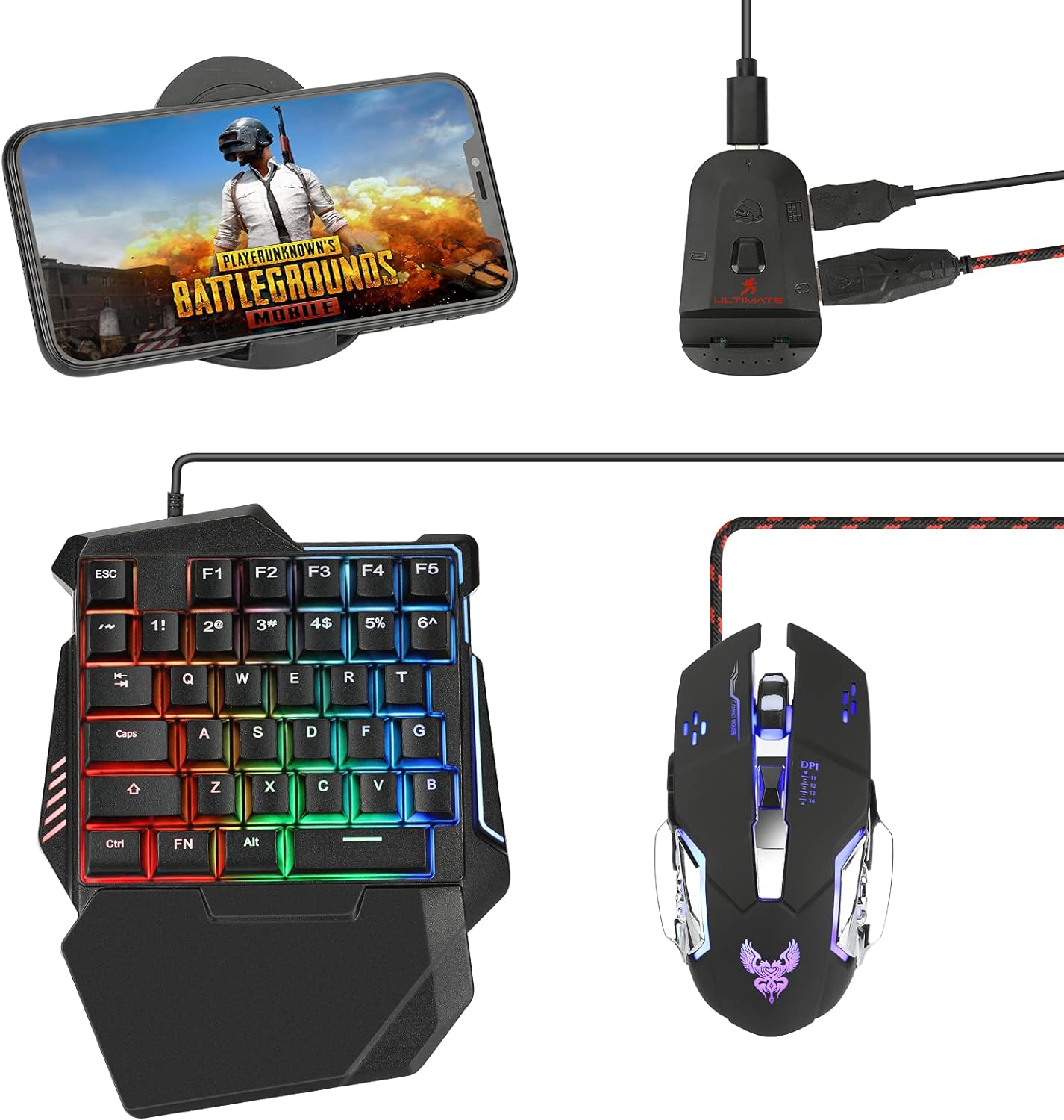 Gaming Tastatura sa Pozadinskim Osvetljenjem i Mis sa 35 Tastera Verzija PUBG
