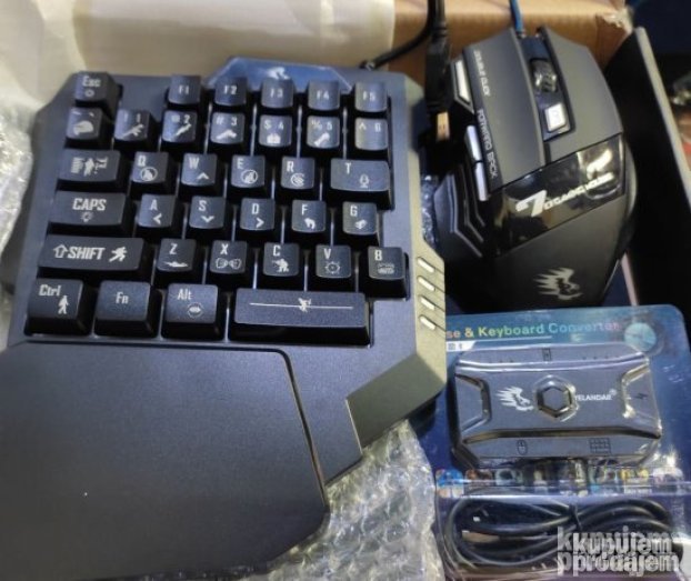Gejmerski set 5u1 Tastatura mis Podloga mis tastatura