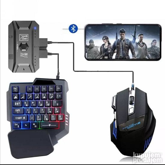 Gejmerski set JX N2000 jednorucna tastatura set