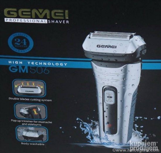Gemei brijac punjivi GM 506 brijac za bradu