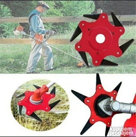 Glava za trimer sa 6 nozeva Ninja blade Ninja Noz - Slika 2
