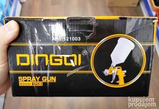 Gravitacioni pistolj za peskarenje sa posudom 600ml