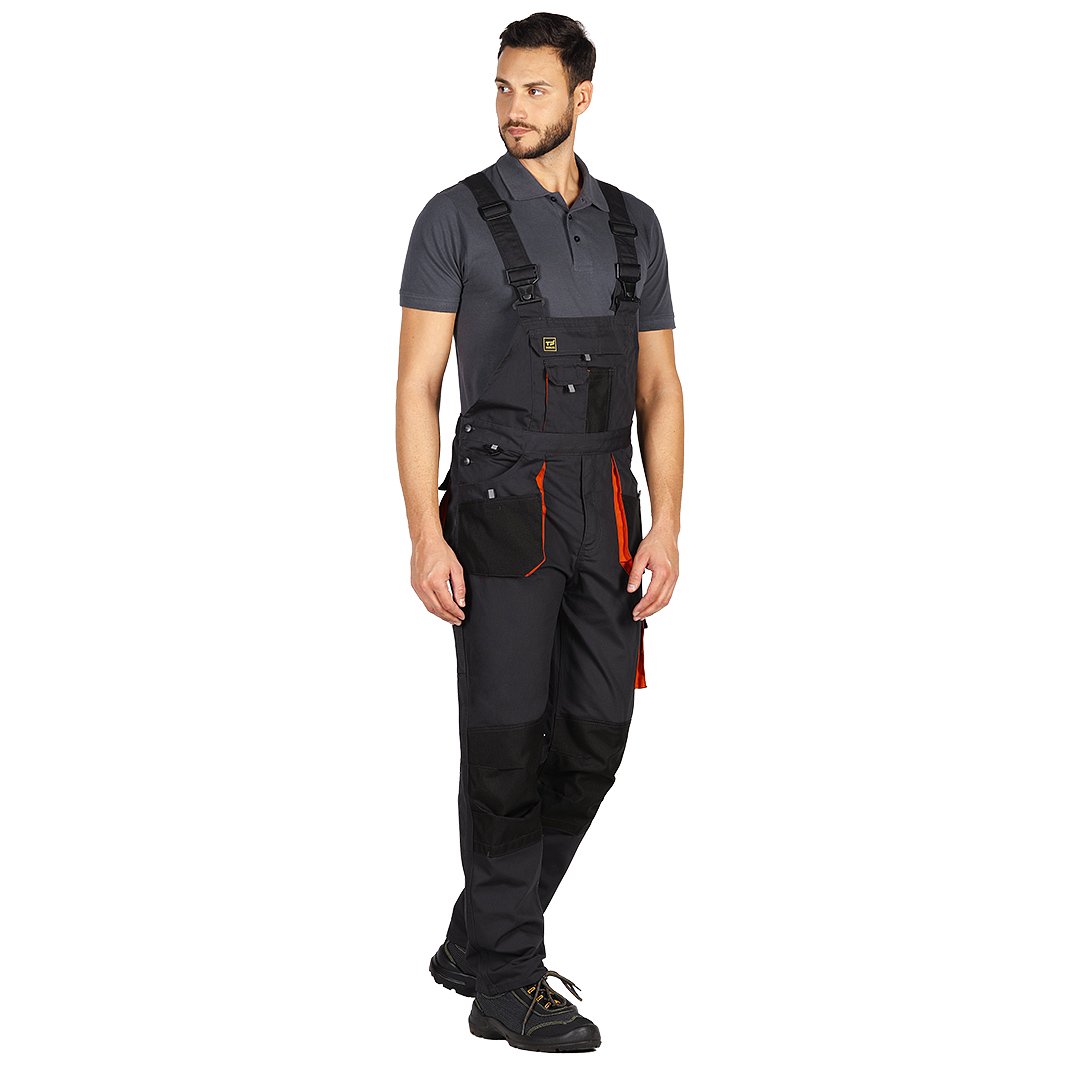 HAMMER BIB PANTS radni polukombinezon tamno sivi