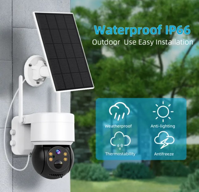HD 1080P Solarna CCTV Kamera Vodootporna