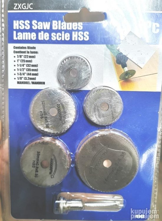 HSS kruzna testera za drvo metal plastiku