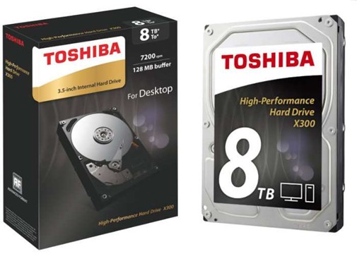 Hdd 8tb toshiba x300 hdetv11zpa51 256mb sata3
