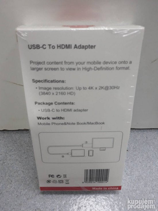 Hdmi Tv Telefon kabal Samsung S8 novo