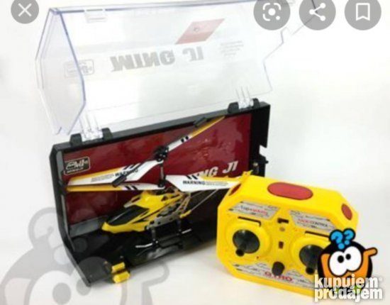 Helihopter na daljinsko upravljanje zuti