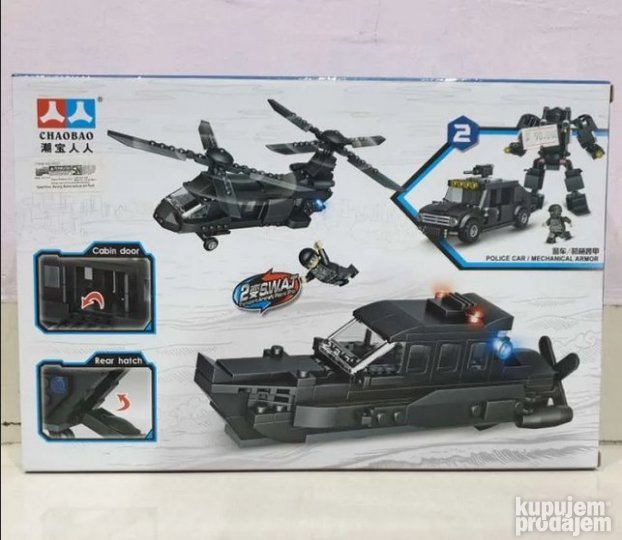 Helikopter ili brod 2u1 na sklapanje 222 delova