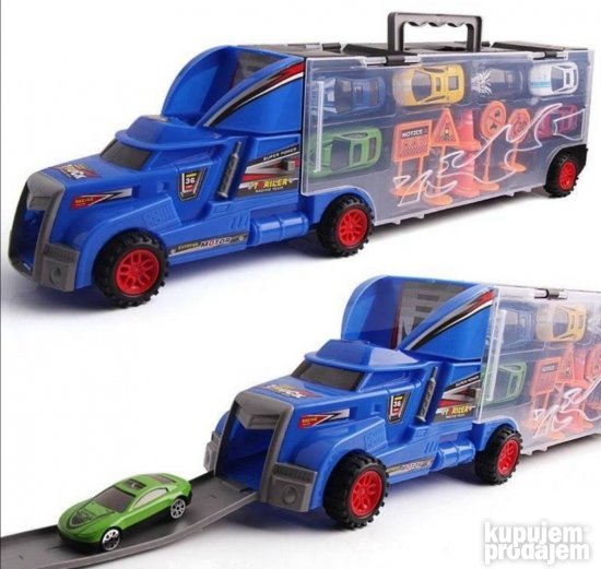 Hot wheels transporter autica plavi
