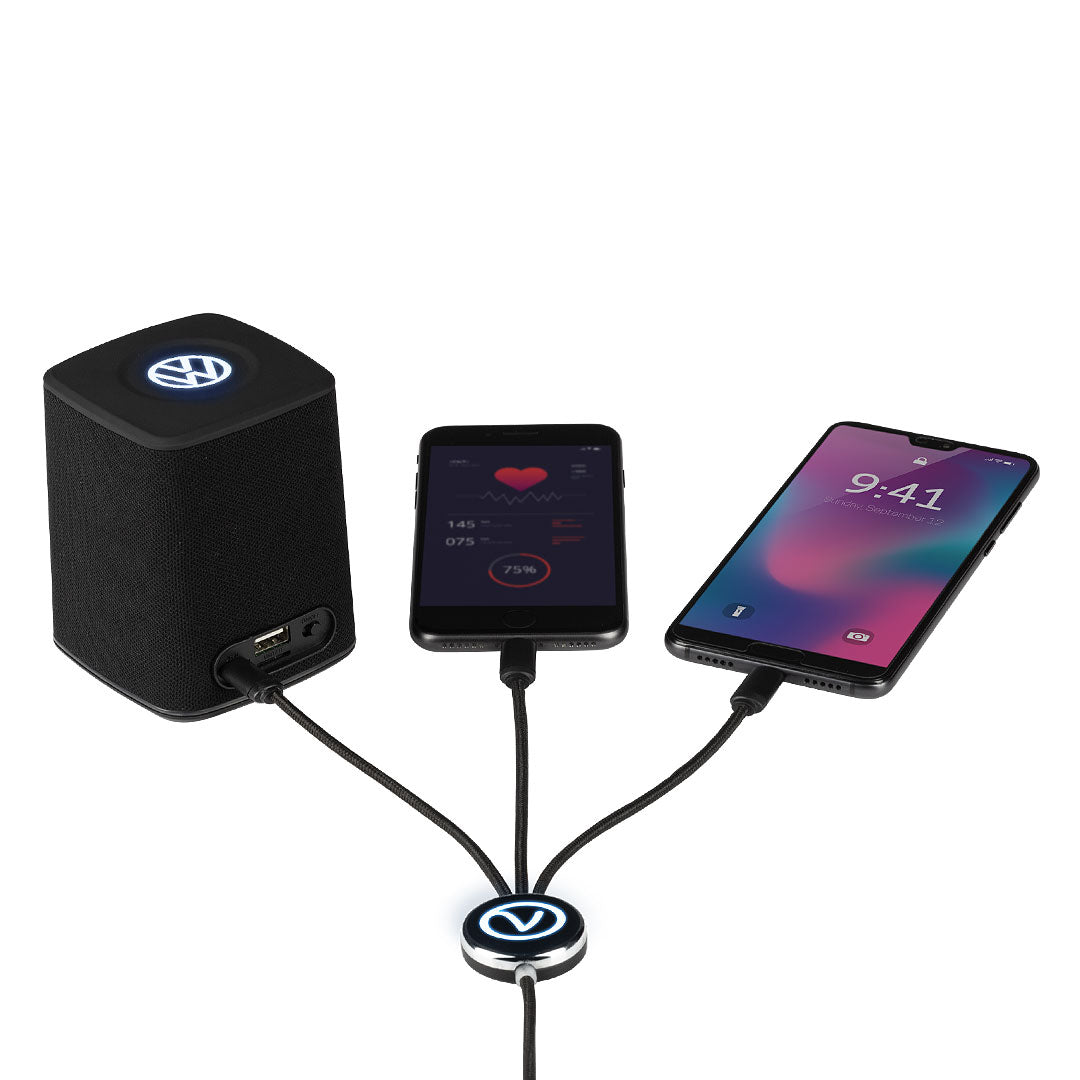 IMPULS usb kabl za punjenje 3 u 1 crni