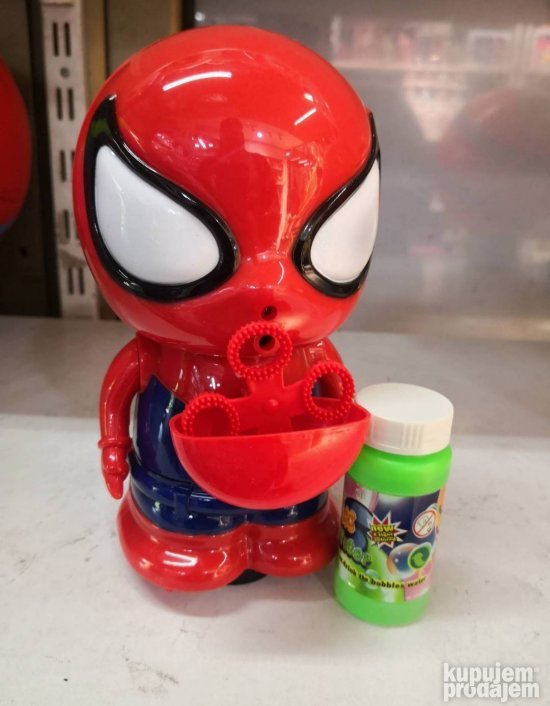 Igracka Spidermana koji duva balone od sapunice