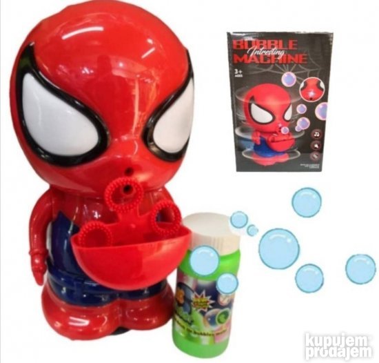 Igracka Spidermana koji duva balone od sapunice