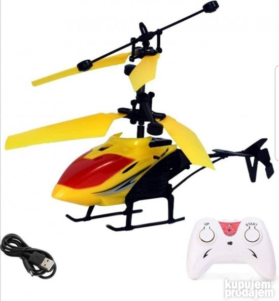 Infrared helihopter na daljinsko upravljanje zuti