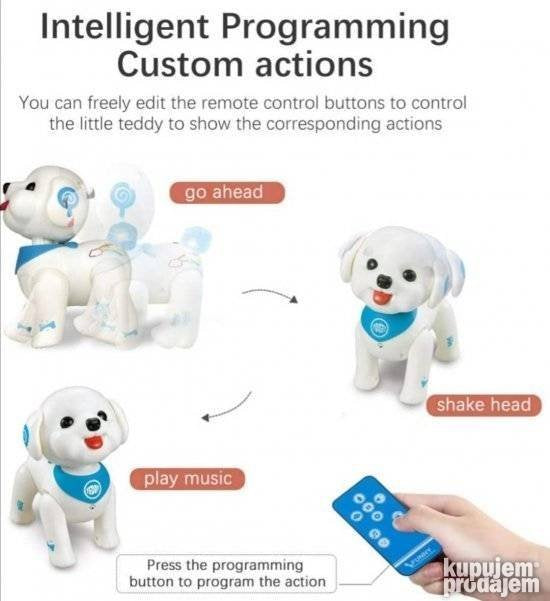 Inteligentni robot pas Teddy dostupno PROGRAMIRANJE