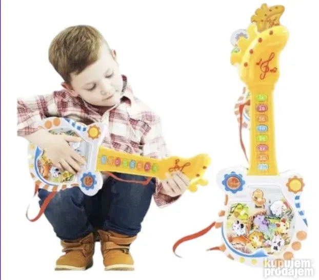 Interaktivna Decija gitara sa zivotinjama
