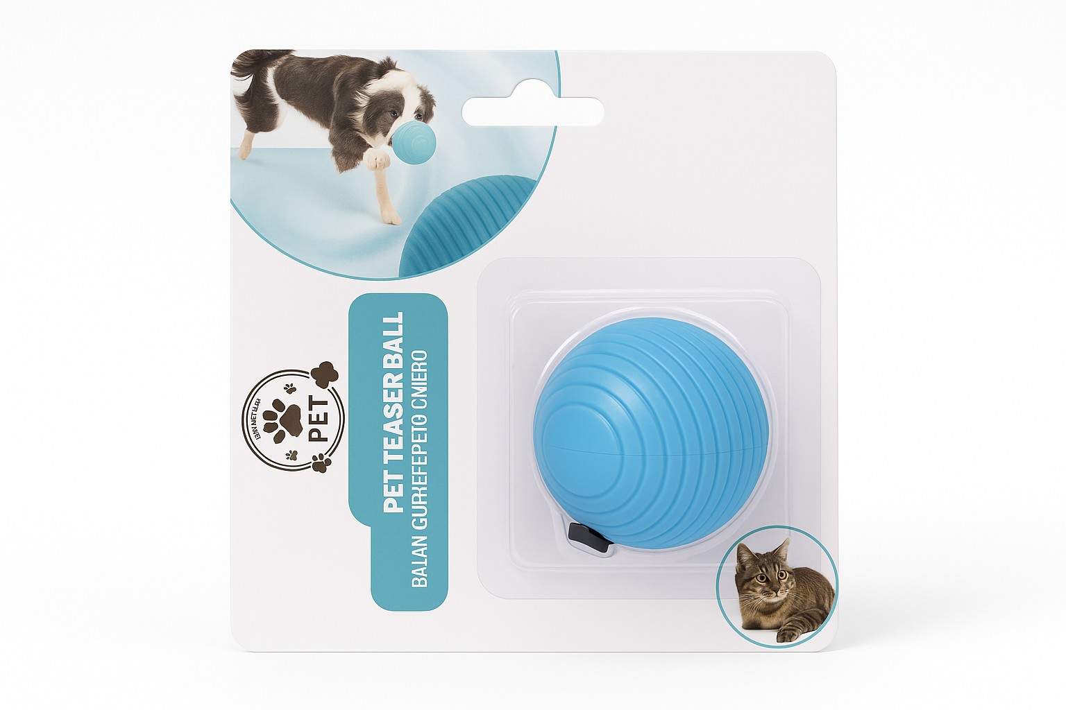 Interaktivna Loptica za Kucne Ljubimce Pet Teaser Ball sa USB Punjenjem