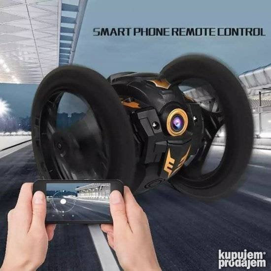 Interkativni autic bounce car sa WiFI kamerom crni