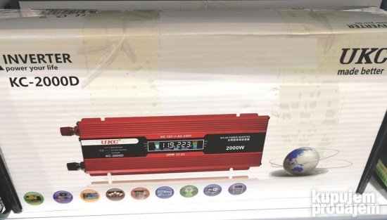 Inverter UKC 2000w za auto 220w 12v