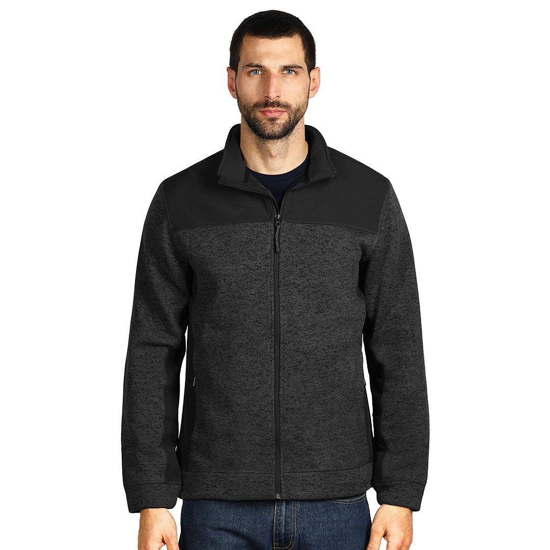 JUPITER melirana jakna sa softshell delovima crna
