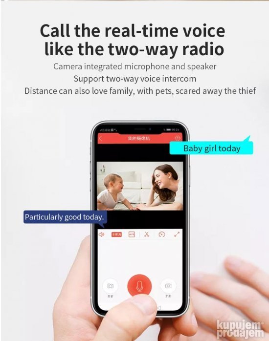 KAMERA wifi kamera ip kamera KAMERA kamera KAMERA PTZ 5mp - Slika 4