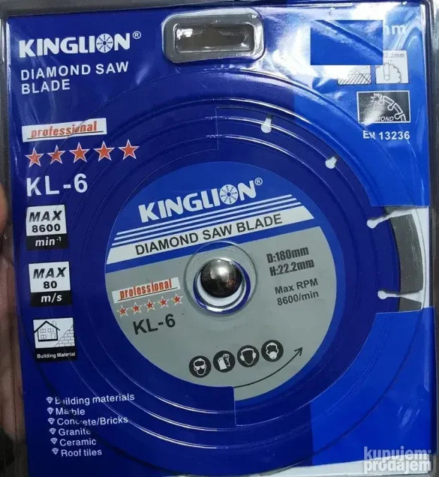 KINGLION dijamantsko secivo 180mm