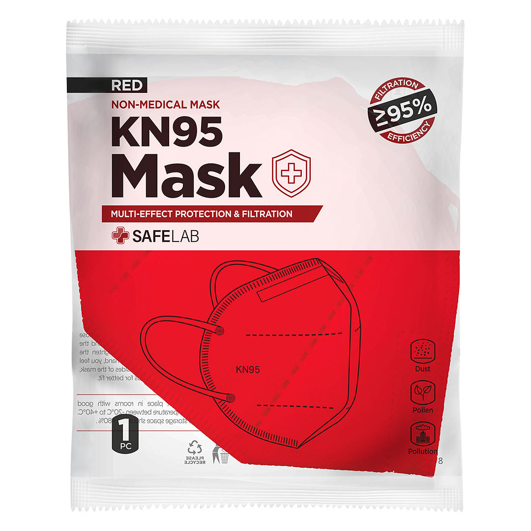 KN95 maska crvena